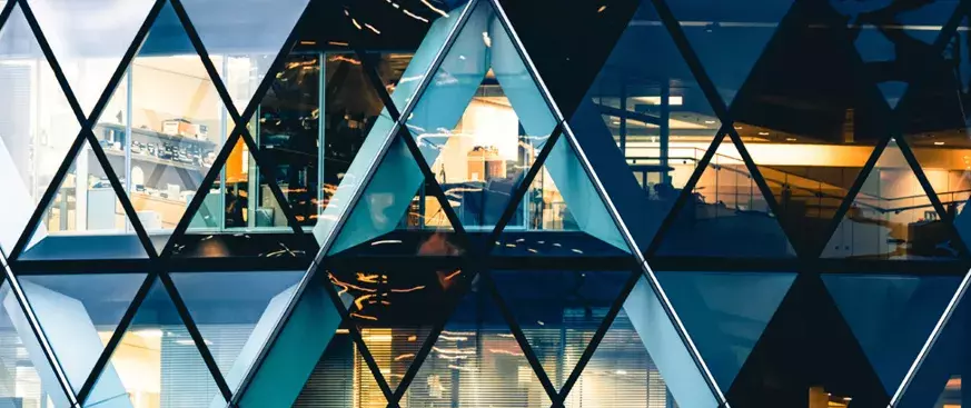 reflections in window panes